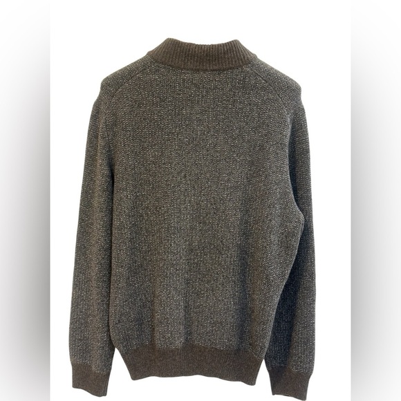 JOSEPH ABBOUD Men's Charcoal Gray Ribbed Sweater Full Zip Pockets SZ XXL NWT - Picture 4 of 15